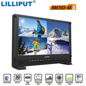 LILLIPUT BM150-4KS Broadcast Director Monitor 15.6" HDR 3D LUT SDI HDMI Tally - Picture 1 of 7
