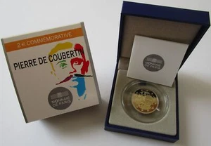 Frankreich 2 Euro 2013 Pierre de Coubertin PP - Bild 1 von 2