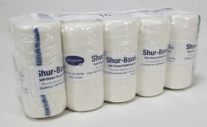 Hartmann Shur-Band Selbstschließende Elastische Bandage 4" x 5 Yards 10 Stück Neu/Versiegelt - Bild 1 von 6