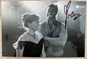 Jelani Alladin (nur) signiertes schwarzweiß Foto 4x6" Frozen Das Musical mit Patti Murin - Bild 1 von 1