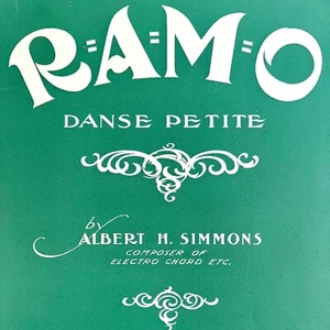 Partituras RAMO Danse Petite 1907 piano Albert Simmons antiguas DWBB4 - Imagen 1 de 2
