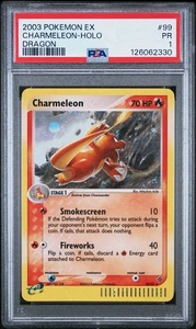 PSA 1 Charmeleon 99/97 EX Dragon Holo Secret Raro 2003 Pokemon E Reader PR - Imagen 1 de 2