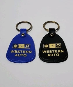 Vintage Western Auto AC GM Delco Keychain Key Ring Fob USA Lot Set Of 2 - Picture 1 of 2
