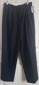 Pendleton 100 % Schurwolle schwarze Anzughose Damengröße 16 plissiert - Bild 1 von 13
