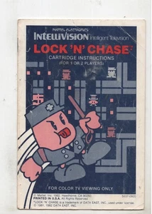 Lock N Chase Intellivision nur Anleitung getragen original - Bild 1 von 2