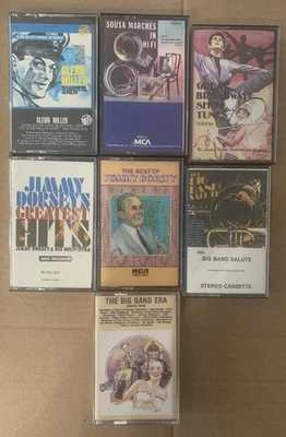 Vintage Cassette Lot Big Band Era Glenn Miller Jimmy Dorsey Broadway Show Tunes - Image 1 of 3