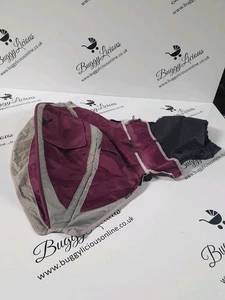 Baby Jogger City Mini replacement hood fabric Purple Light Grey single - Picture 1 of 8
