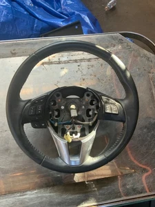 2015-2016 MAZDA CX-5 DRIVER STEERING WHEEL W/ SWITCH BUTTON LEATHER OEM - Picture 1 of 7