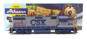 Athearn 4615 HO Scale CSX GP-38 Powered Diesel Locomotive w/ Kadee Couplers LN - Picture 1 of 6
