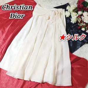 Christian Dior Rock Elfenbein Seidenband Design Größe 38 eleganter Stil - Bild 1 von 12