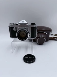 Asahi Pentax K "King" Kamera Auto Takumar Zebra 55/1.8 55mm f1.8 & Tasche - Bild 1 von 8