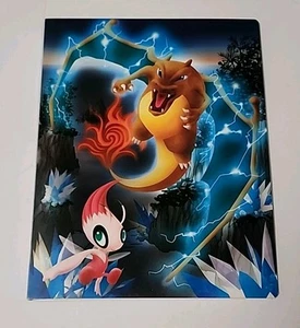 2006 Pokemon TCG 20 Page 4 Slot Card Binder Shiny Celebi And Charizard - Picture 1 of 9