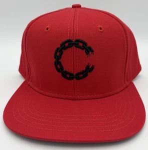 Crooks & Castles Mütze rot Kettenglied Druckknopflasche - Bild 1 von 2
