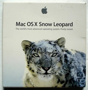 Mac OS X Snow Leopard Version 10.6, full retail/boxed MC223Z/A, w/ Stickers - Picture 1 of 2