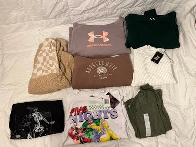 Girls Size 12 Clothes Hoodies and Shirts All Nice Conditions No Stains See Pics - Image 1 of 4