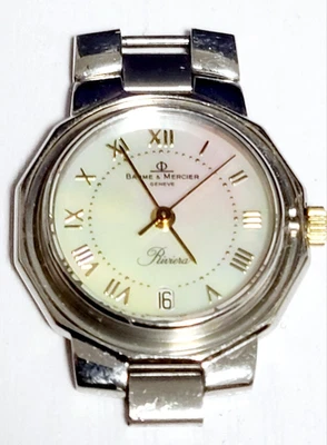 Baume & Mercier 5231.2 Riviera RARE! Special Shell Pink ＆Green Dial Ladies Watch - Image 1 of 4