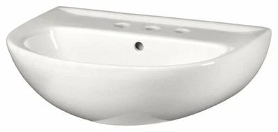 American Standard Evolution 24" Pedestal Lavatory Sink - White - Image 1 of 2