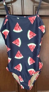 Old Navy Girls One Piece Swimsuit, Size M (8) With Watermelon - Picture 1 of 3