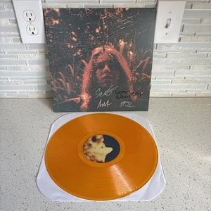 SIGNED Turnover Peripheral Vision Clear Orange Colored Vinyl Autographed Sleeve - Bild 1 von 20