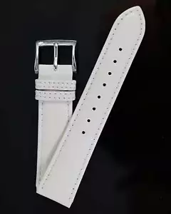 Ecclissi 20mm x 18mm Off White original Buckle Leather Strap 23155 - Picture 1 of 4