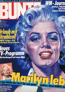 BUNTE #22 May 1986 GERMAN MAGAZINE cover MARILYN MONROE - Picture 1 of 1