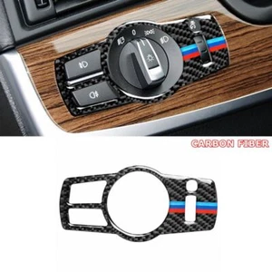 Interruptor de botón de fibra de carbono estilo M para BMW Serie 5 F10 F07 F01 - Imagen 1 de 7