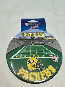 WINCRAFT GREEN BAY PACKERS NFL FOOTBALL GAME DAY BUTTON PIN 6" USA VINTAGE 1996 - Picture 1 of 5