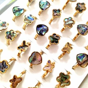 Job lots 20pcs/lot Cute Shell Stainless Steel Rings For Women Wedding Jewelry - Picture 1 of 8