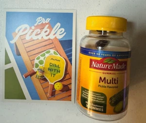 Nature Made x Pickle Flavored Multi Gummy LIMITED EDITION SOLD OUT In Hand - Picture 1 of 2