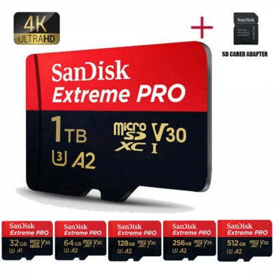 SanDisk Extreme Pro micro SD Speicherkarte 32GB 64GB 128GB 256GB 200MB/s* 4K V30