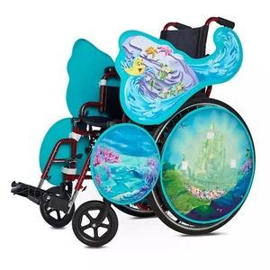 Envoltura de disfraz para silla de ruedas La Sirenita Princesa Ariel - Juego de 9 piezas - Imagen 1 de 4