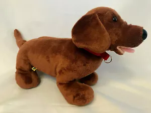 BUILD-A-BEAR WORKSHOP Plush 16" DACHSHUND PUPPY Stuffed Toy WEINER DOG Animal - Picture 1 of 6