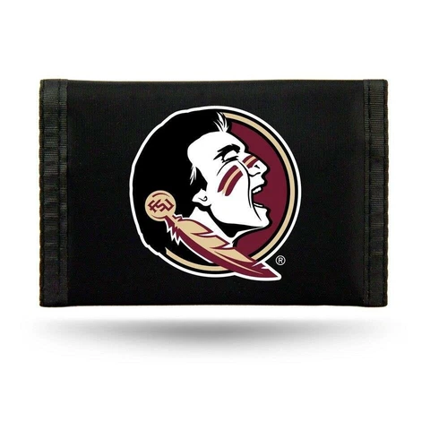 Florida State Seminoles Nylon Tri-Fold Wallet [NEW] Vinyl Trifold Billfold ID Cover