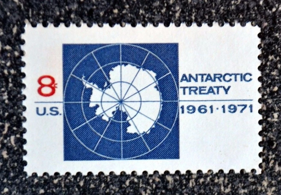 1971US #1431 8c Antarctic Treaty - Single   Mint NH - Image 1 of 1