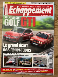 MAGAZINE ECHAPPEMENT N°641 MARS 2021 VW GOLF GTI RALLYE WRC MONTE CARLO OGIER - Bild 1 von 2