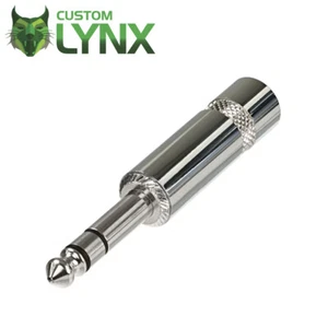 Rean Neutrik NYS228 6,35 mm 1/4" Stereo Klinkenstecker Kabel Stecker Nickel TRS PRO - Bild 1 von 4