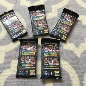 Lot of 5 NEW SEALED 19-20 Panini Contenders NBA Basketball Value Fat Pack - Picture 1 of 3