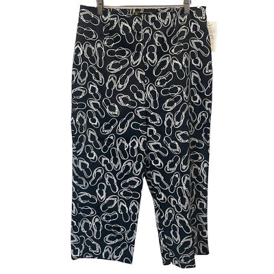 Брюки женские Mirasol большие эластичные эластичная талия США синие шлепанцы для отпуска - Изображение 1 из 4