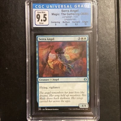 Serra Angel MTG Pop 1 Misprint/Double Print CGC graded 9.5 one of a kind - Image 1 of 4