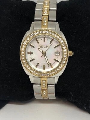 Reloj Relic ZR12036 para mujer de acero inoxidable con esfera analógica de cuarzo genuino HO118 Foto 1 de 4