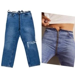 BDG Zippered Crotch Straight Leg Ripped Jeans W29 - Picture 1 of 9