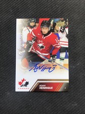2013-14 UPPER DECK TEAM CANADA ADAM HENRIQUE SIGNATURE AUTO GOLD #2