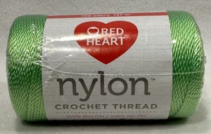 Red Heart NEON GREEN Nylon Crochet Thread - Size 18 - 150 Yards (137 Meters) - Picture 1 of 6