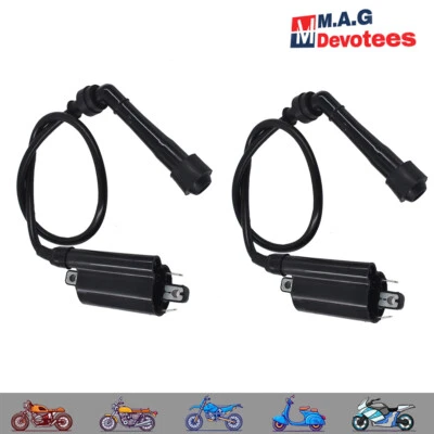 2x Ignition Coil For Kawasaki Ex500 Ninja 500 500R 1987-2009 2008 2007 2006 - Image 1 of 4