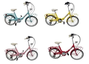 BICI BICICLETTA 20 CASCELLA CANDY PIEGHEVOLE CAMBIO SHIMANO 6V - Imagen 1 de 5