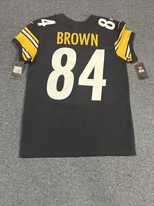 NWT Antonio Brown Pittsburgh Steelers Black Nike Vapor Elite On Field Jersey 40