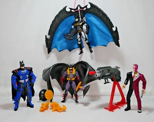 Batman Forever Deluxe Attack Action Figures 1995 Kenner Lot of 4 Two Face - Picture 1 of 24