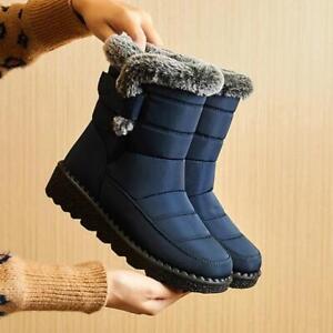 Botas De Mujer Para Invierno Zapatos Nieve Botines De Moda Impermeables Cálidas