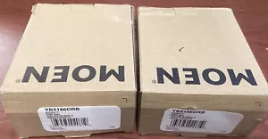 NEW 2PK Moen YB5186ORB Voss Bathroom Hand Towel Ring Oil-Rubbed Bronze B291 - Picture 1 of 2