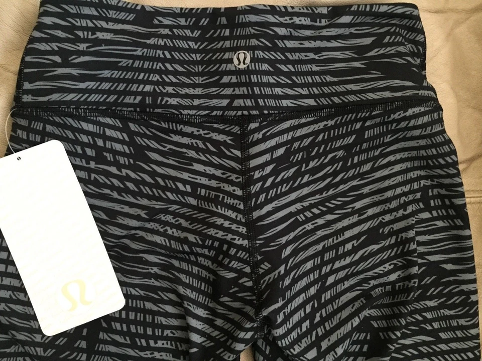 Pantalón Lululemon Wunder Rayas de Palma Juego Pizarra SPLX Talla 4 ¡NUEVO CON ETIQUETAS! RARO! Foto 1 de 1